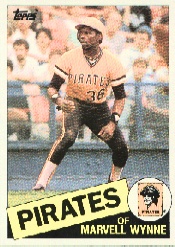 1985 Topps Baseball Cards      615     Marvell Wynne
